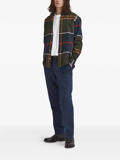 Barbour Tartan Pocket Shirt In Green