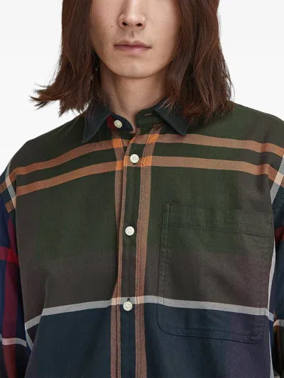 Barbour Tartan Pocket Shirt In Green