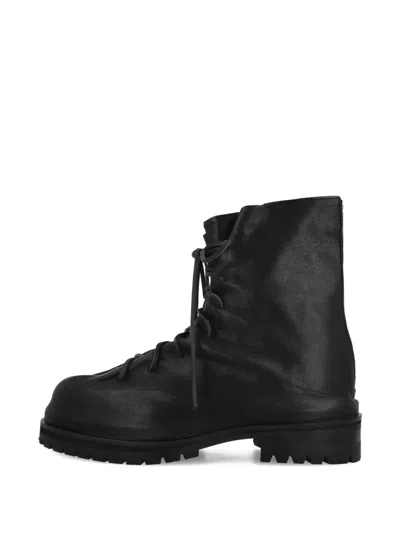 424 Marathon Laced Zip-up Boots In Black