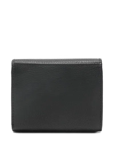 Marc Ellis Logo-plaque Leather Wallet In Black