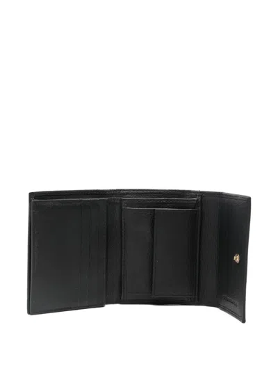 Marc Ellis Logo-plaque Leather Wallet In Black