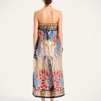 La Doublej Geometric-pattern Midi Dress In Multi