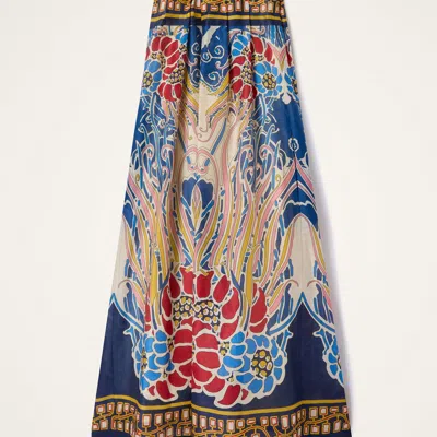 La Doublej Geometric-pattern Midi Dress In Multi