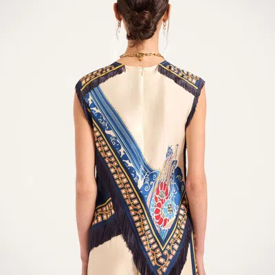 La Doublej Scarf Top In Multi