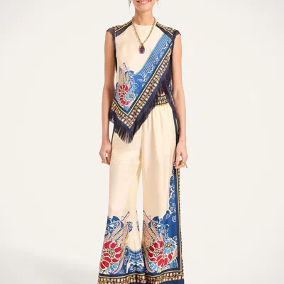 La Doublej Scarf Top In Multi