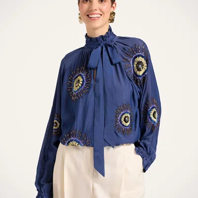 La Doublej Cerere Blouse In Animal Print