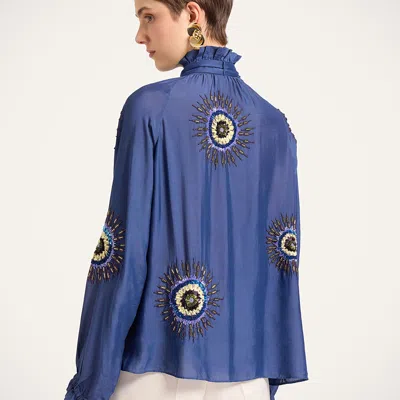 La Doublej Cerere Blouse In Animal Print