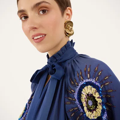 La Doublej Cerere Blouse In Animal Print