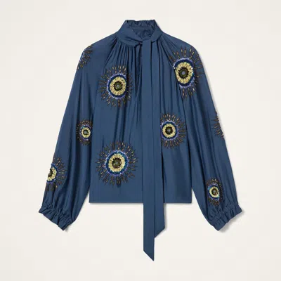 La Doublej Cerere Blouse In Animal Print