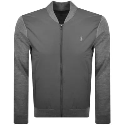 Ralph Lauren Full Zip Hybrid Sweatshirt Grey In Gray