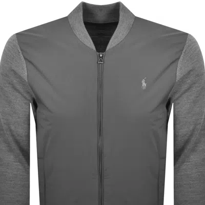 Ralph Lauren Full Zip Hybrid Sweatshirt Grey In Gray
