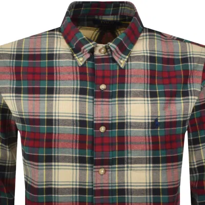 Ralph Lauren Check Long Sleeve Shirt Navy In Multi