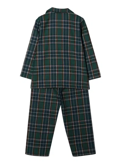 Siola Tartan-pattern Pyjama In Brown