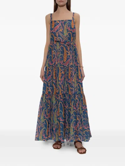 Etro Paisley-pattern Maxi Dress In Multi