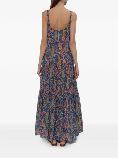 Etro Paisley-pattern Maxi Dress In Multi