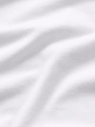 Frame Ribbed Stretch-modal T-shirt In White
