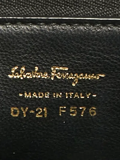 Pre-owned Ferragamo Marisol Colourblock Tote Bag In Black