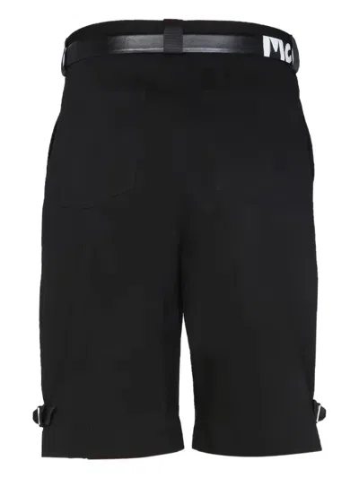 Alexander Mcqueen Belted Shorts In Black