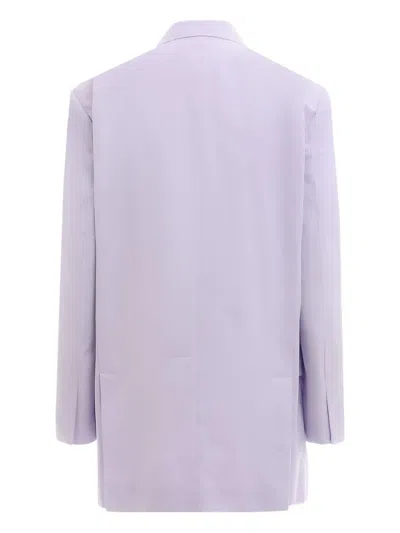 Krizia Button Jacket In Purple