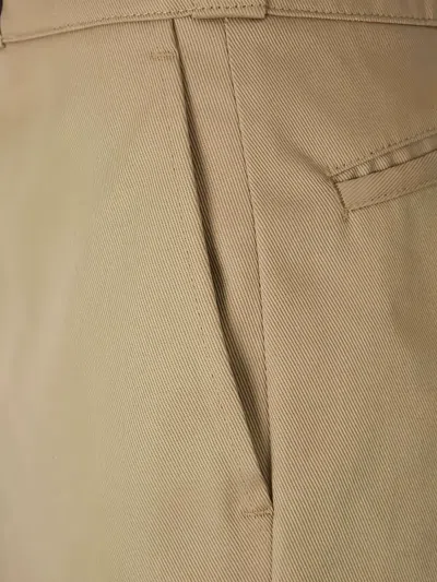 Maison Margiela Tailored Midi Skirt In Brown