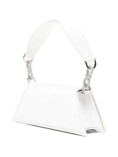 Mach&mach Bow Chain Tote Bag In White