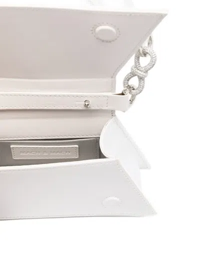 Mach&mach Bow Chain Tote Bag In White