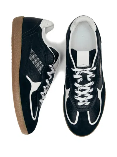 Alohas Lace-up Panelled Sneakers In Black