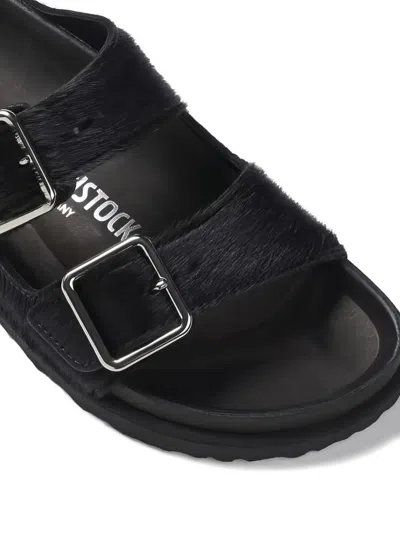 Birkenstock 1774 Arizona Leather Sandals In Black