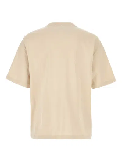 Apc Cotton Oversize T Shirt Short Sleeves Crew Neck In Neutral