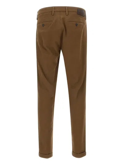 Re-hash Cuffed Welt-pocket Trousers In Brown