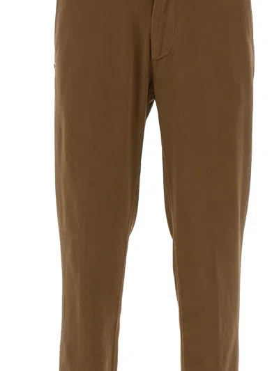 Re-hash Cuffed Welt-pocket Trousers In Brown