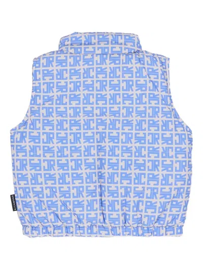 John Richmond Junior Monogram Gilet In Blue