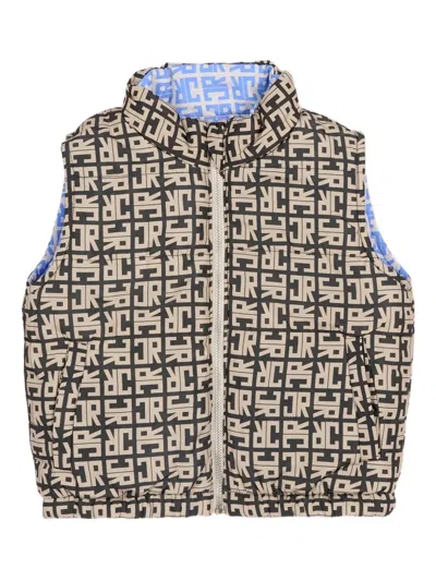 John Richmond Junior Monogram Gilet In Blue