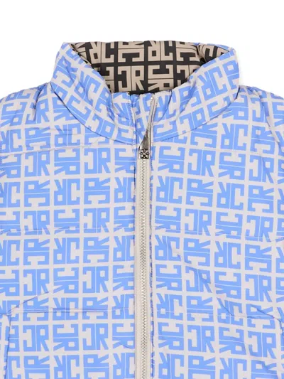 John Richmond Junior Monogram Gilet In Blue