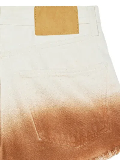 Alanui Shades Of Eden Denim Shorts In Multi