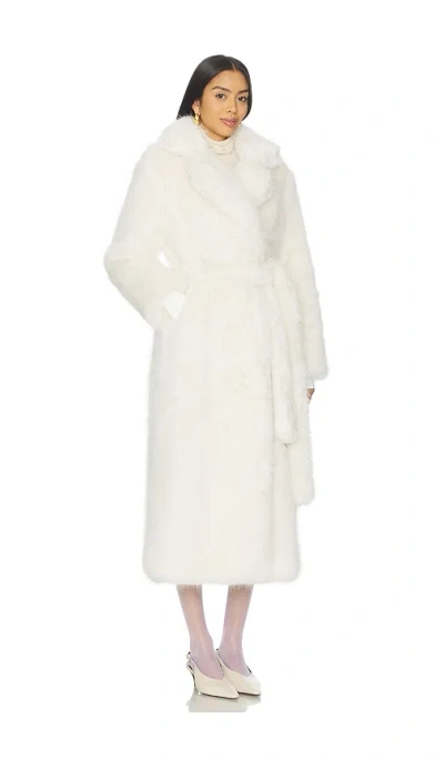 Sam Goldie Maxi Coat In White
