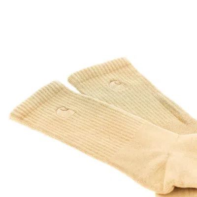 Carhartt Logo Embroidery Sport Socks In Neutral