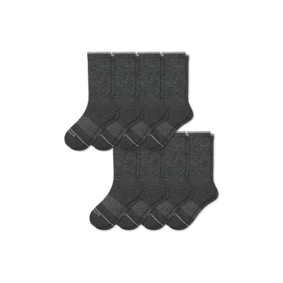 Bombas Merino Wool Blend Calf Sock 8-pack In Gray