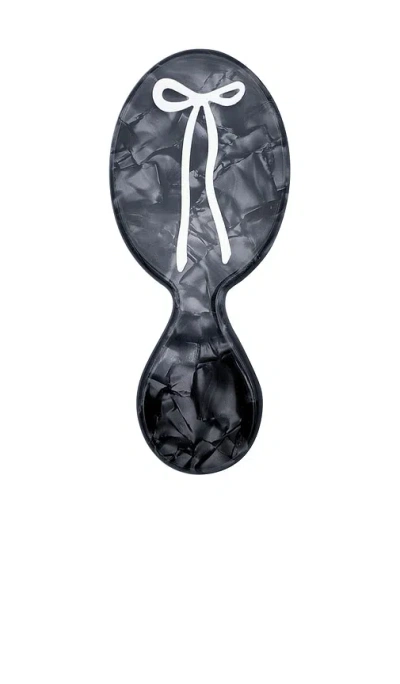 Solar Eclipse French Bow Handbag Hero Brush 헤어 브러쉬 In Black