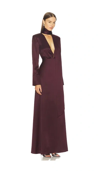 Srg Irina Dress In Burgundy