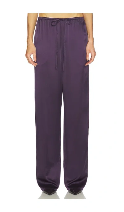 Srg Phoenix Silk Pant In Purple