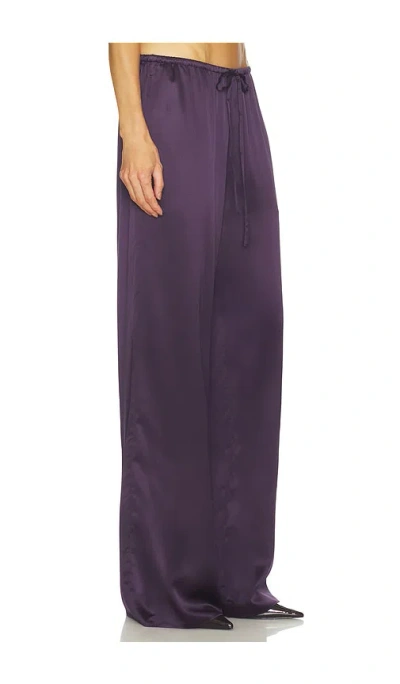 Srg Phoenix Silk Pant In Purple