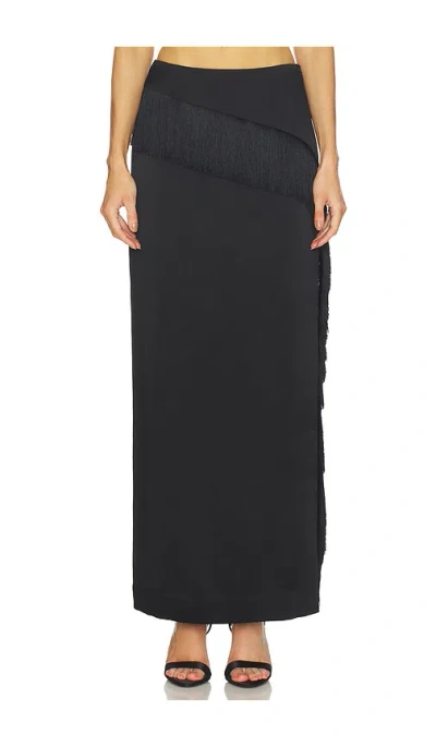 Srg Sandra Silk Skirt In Black