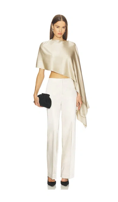 Srg Belle Silk Cape In White