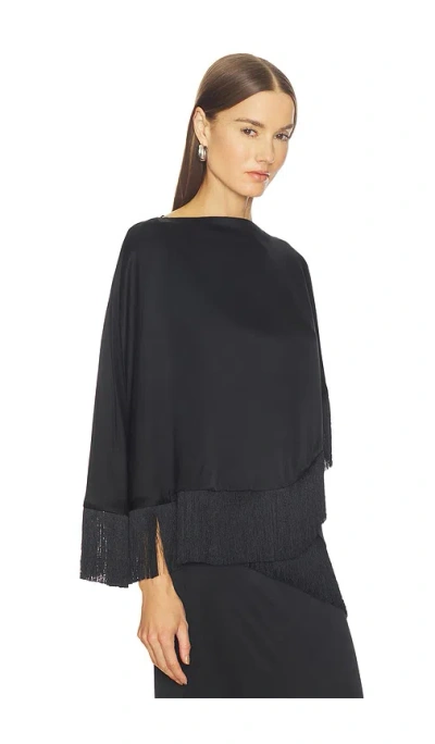 Srg Joelle Silk Top In Black