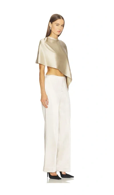 Srg Belle Silk Cape In White