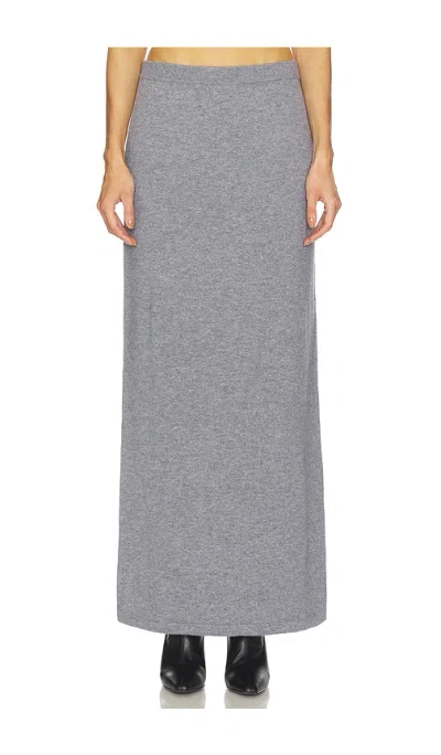 Srg Mattie Knit Maxi Skirt In Gray
