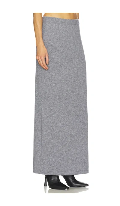 Srg Mattie Knit Maxi Skirt In Gray