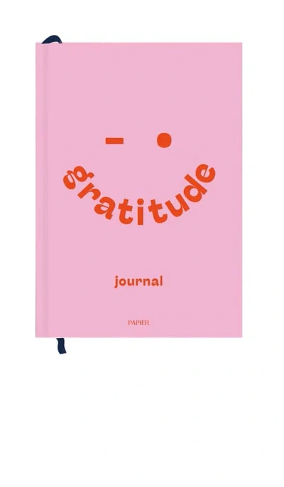 Papier Gratitude Attitude Hardcover Journal In Pink