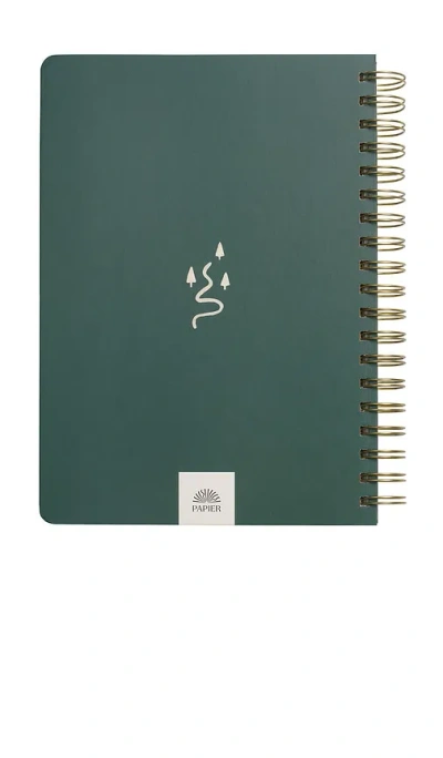 Papier Off Piste Spiral Travel Journal In Green